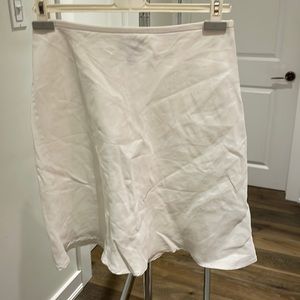 Linen a-line skirt , fully lined